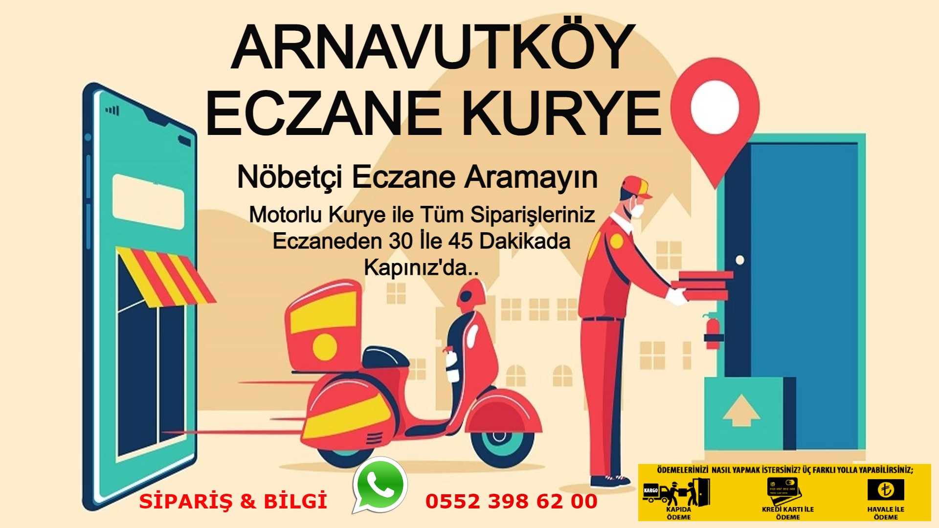 Arnavutköy Acil İlaç Kurye |7/24 | 0552 398 62 00