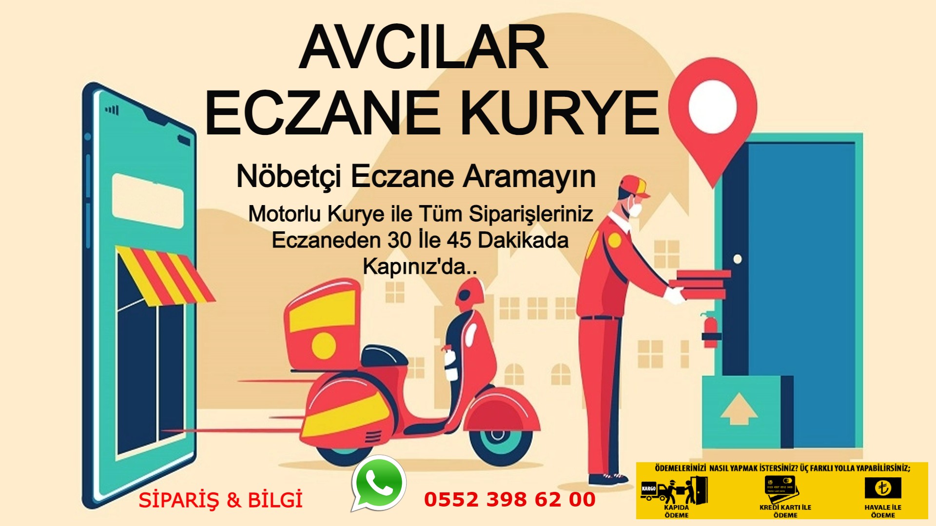 Avcılar Acil İlaç Kurye |7/24 | 0552 398 62 00