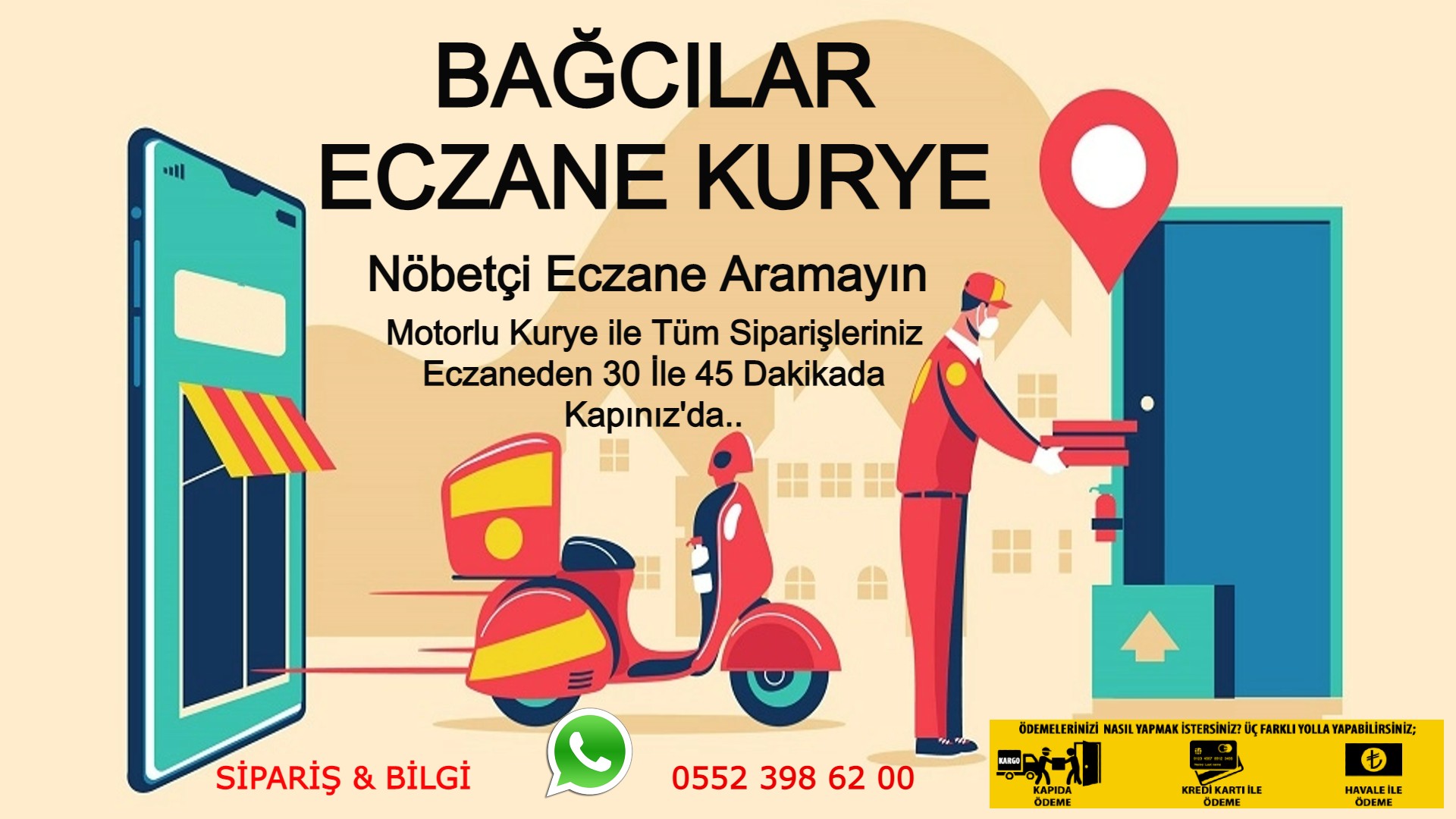 Bağcılar Acil İlaç Kurye |7/24 | 0552 398 62 00