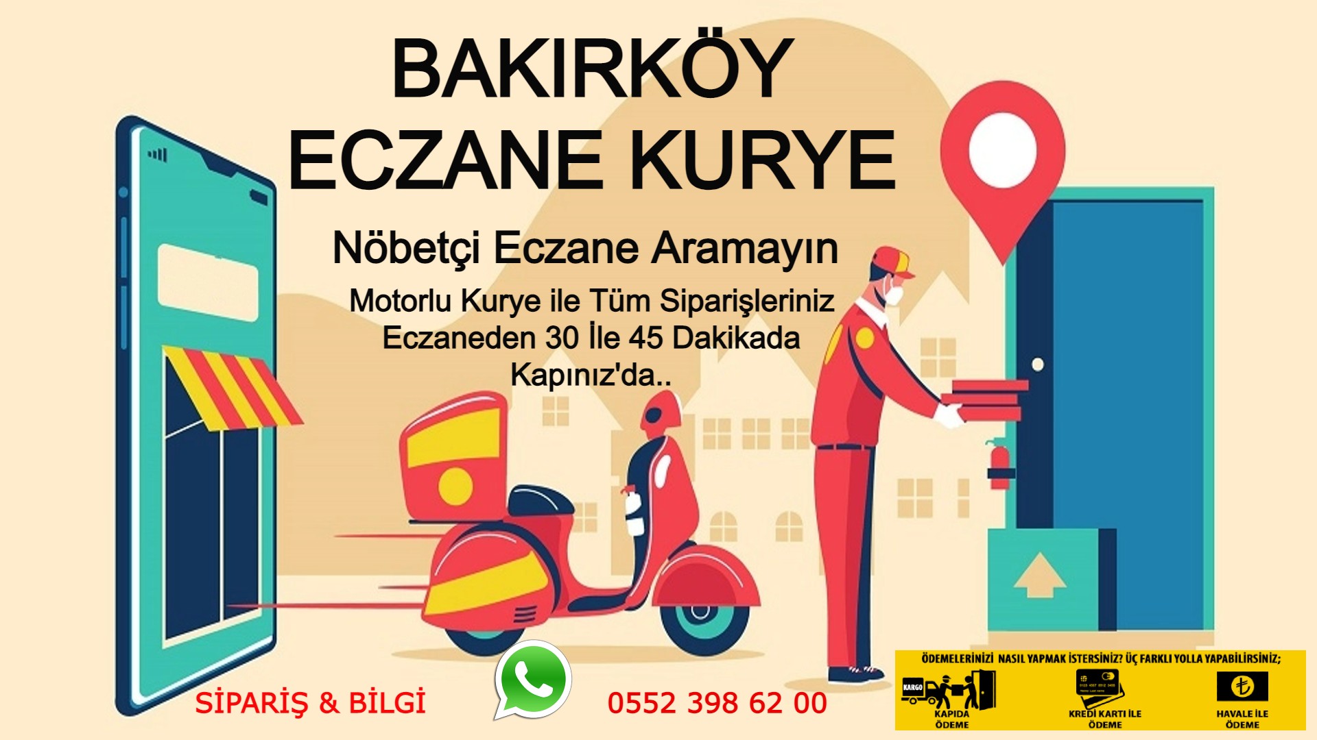 Bakırköy Acil İlaç Kurye |7/24 | 0552 398 62 00