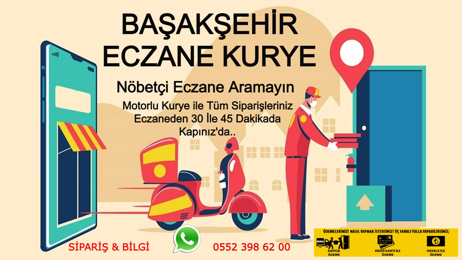 Başakşehir Acil Sipariş Kurye |7/24 | 0552 398 62 00