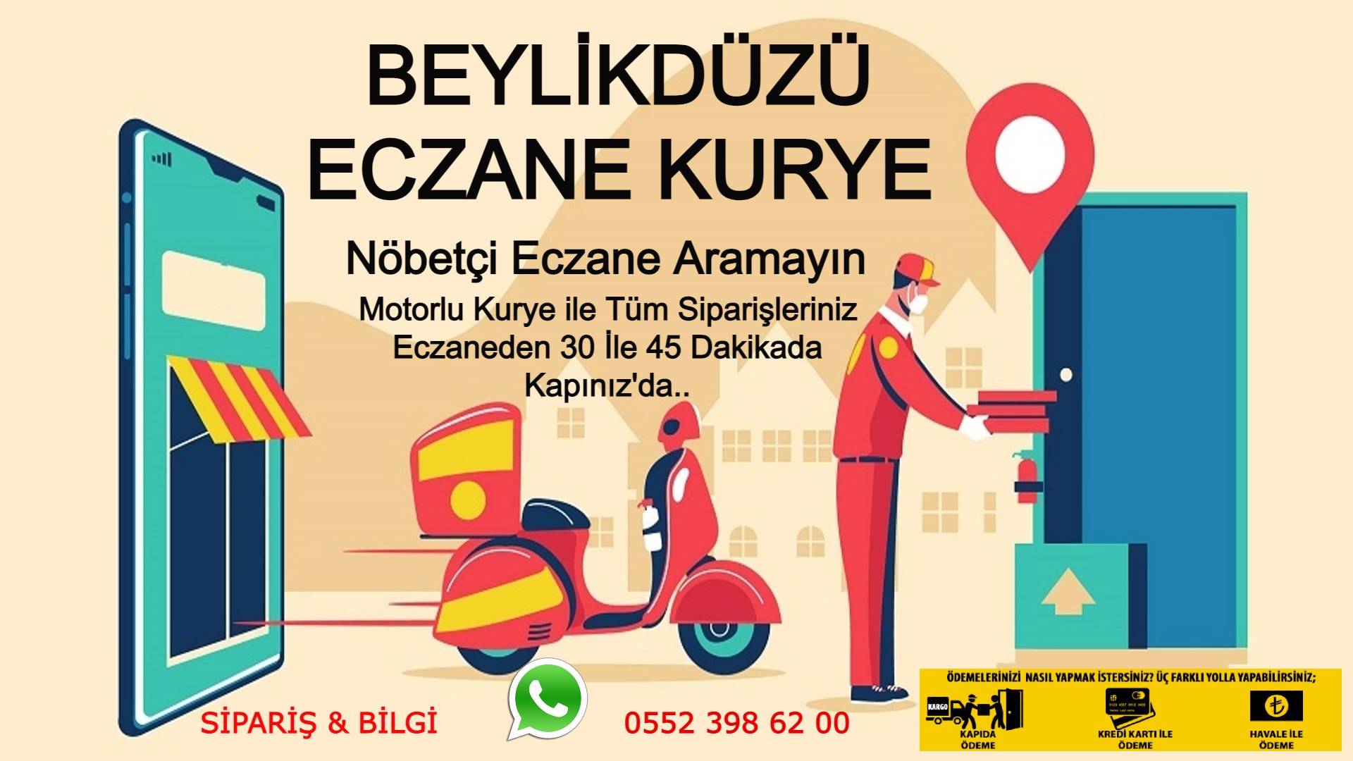 Beylikdüzü Acil Sipariş Kurye |7/24 | 0552 398 62 00