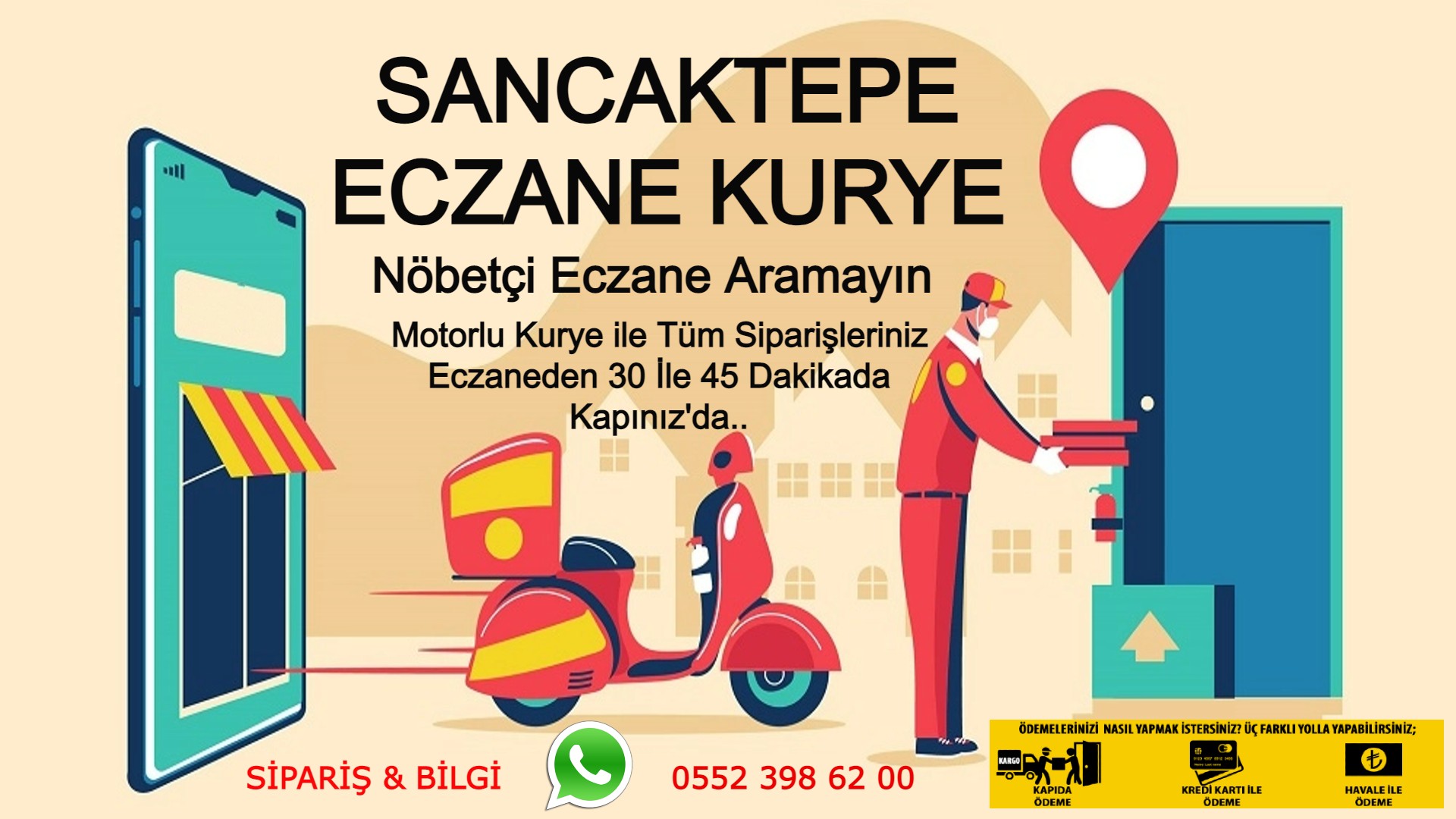 Sancaktepe Acil Sipariş Kurye |7/24 | 0552 398 62 00