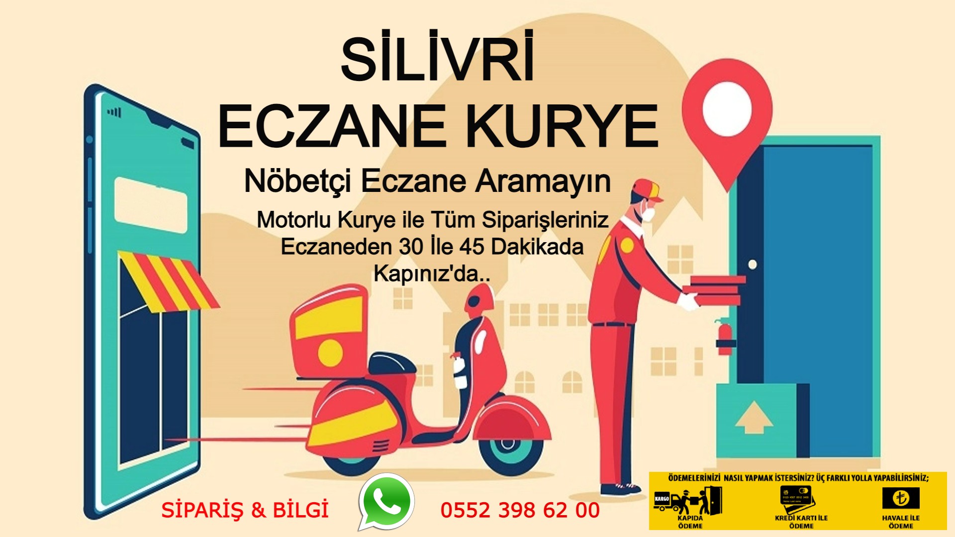 Silivri Acil Sipariş Kurye |7/24 | 0552 398 62 00