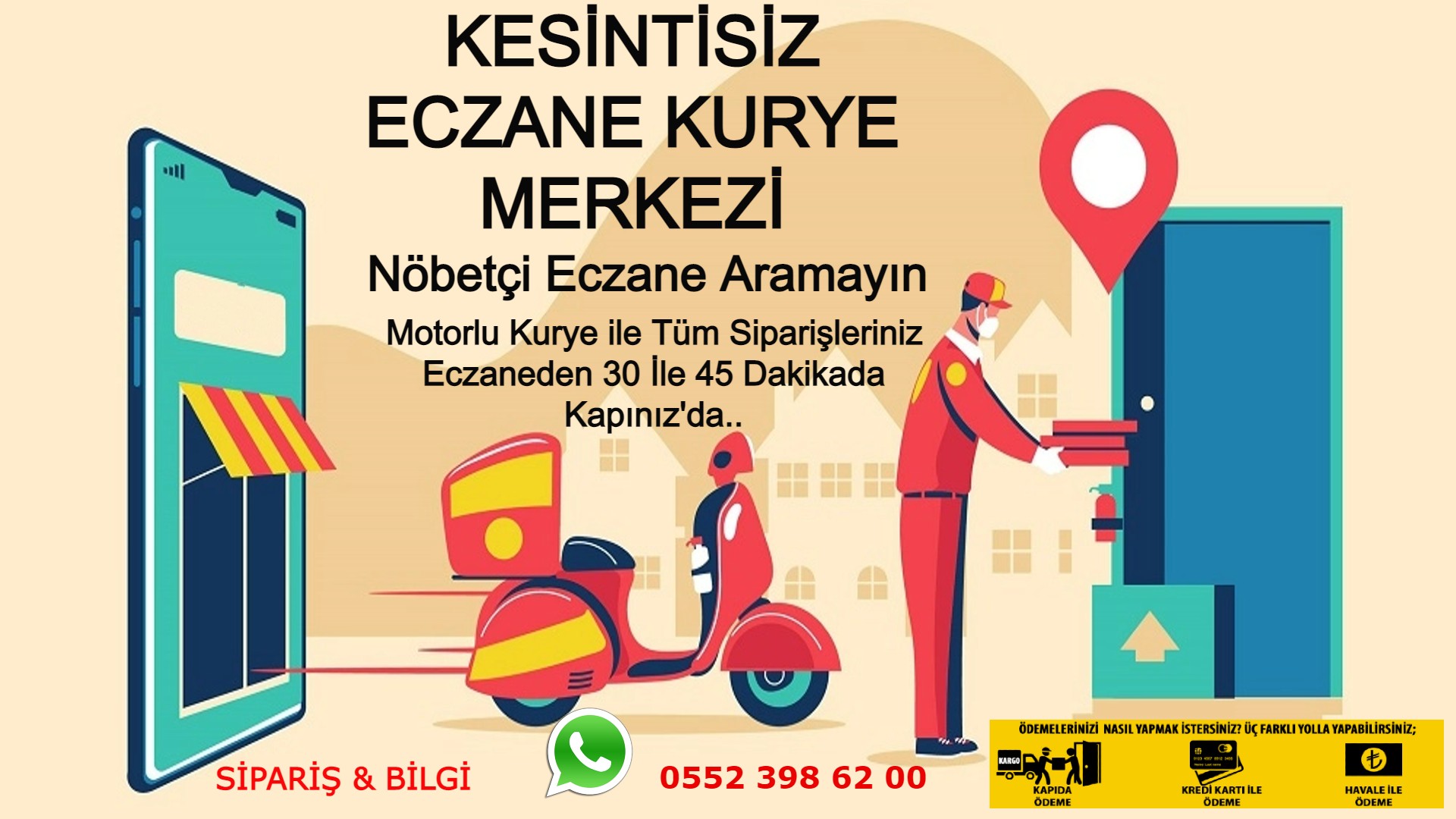 18 ile 19 Nisan Evde Kal Türkiye | Acil İlaç Siparişi - Eczane Servisi